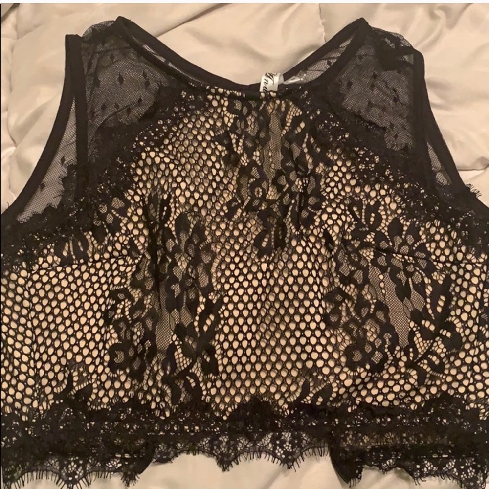 Andree lace crop top